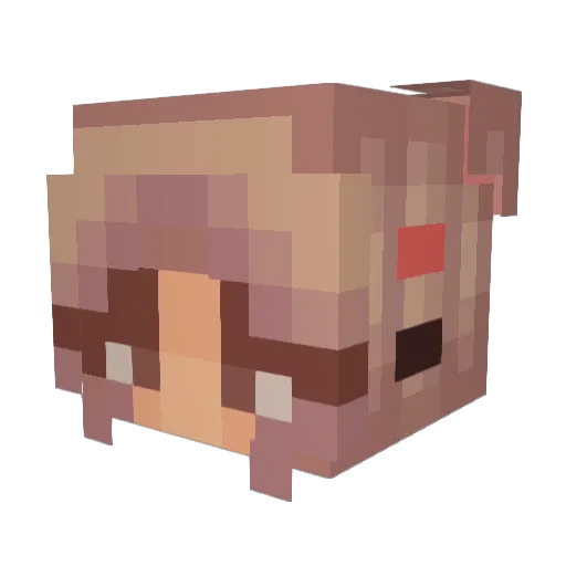 xbaddestbx Minecraft avatar head, 3D render