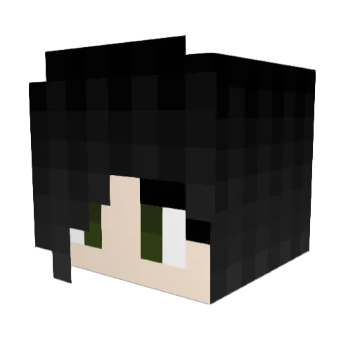 xbaechu Minecraft avatar head, 3D render