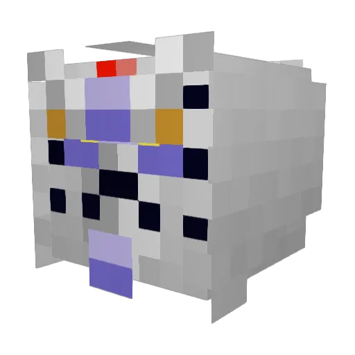 xbattleshipx Minecraft avatar head, 3D render