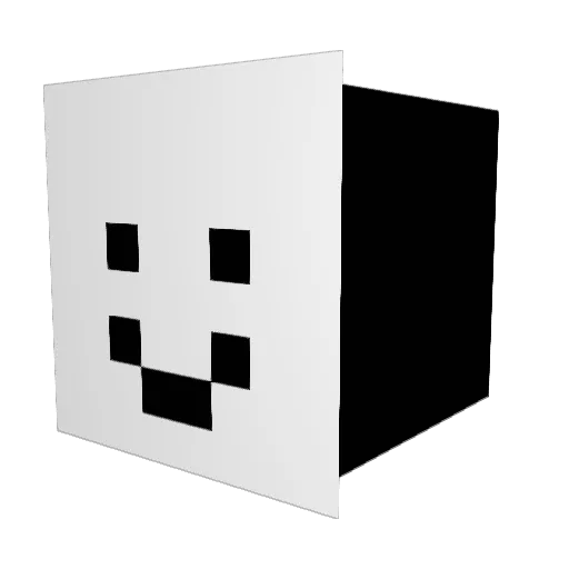 xbdwer Minecraft avatar head, 3D render
