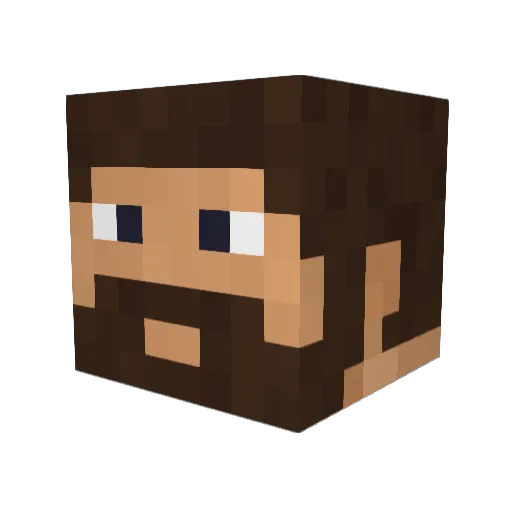 xbias8 Minecraft avatar head, 3D render