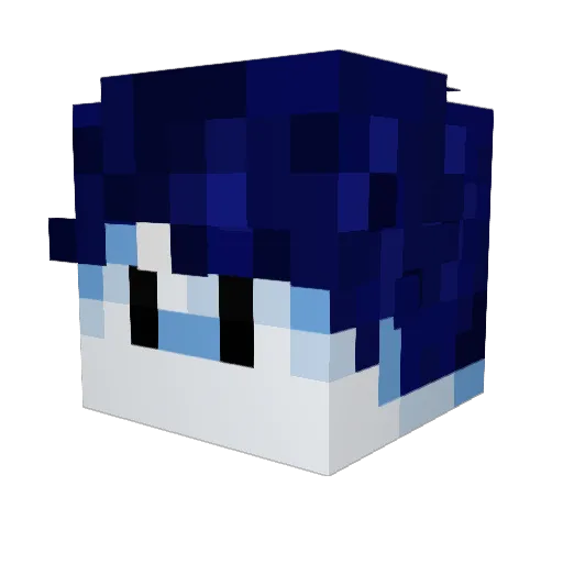 xbl4z3r Minecraft avatar head, 3D render