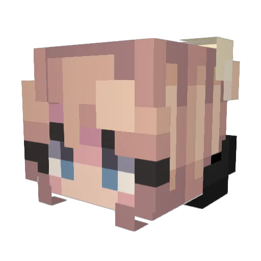 xblack97 Minecraft avatar head, 3D render