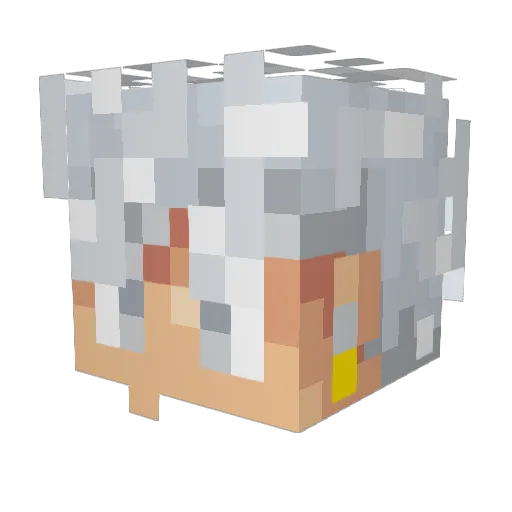 xblakz Minecraft avatar head, 3D render