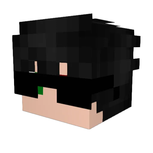 xblessedszq Minecraft avatar head, 3D render