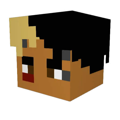 xbomb21 Minecraft avatar head, 3D render