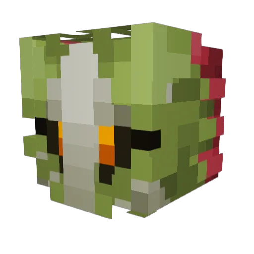 xboxboxx Minecraft avatar head, 3D render
