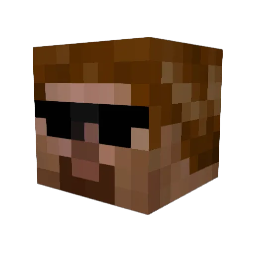 xboxdude529 Minecraft avatar head, 3D render