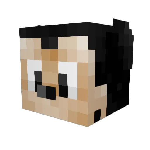 xboxmadd Minecraft avatar head, 3D render