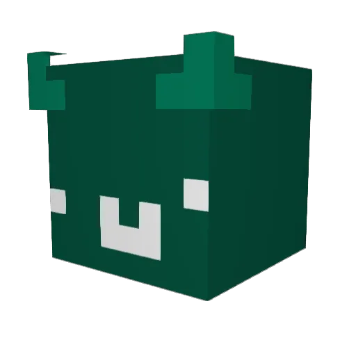 xboxryae Minecraft avatar head, 3D render