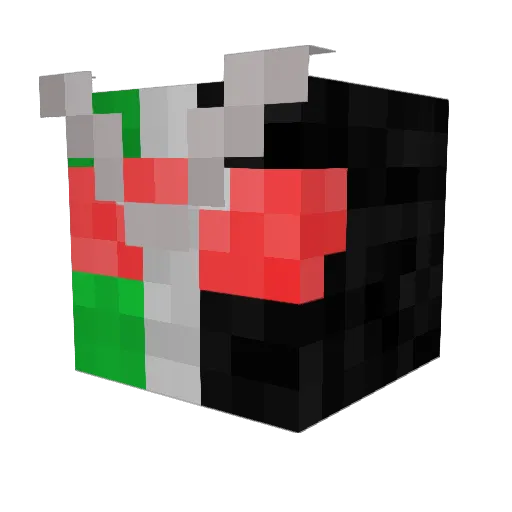 xboyyip Minecraft avatar head, 3D render