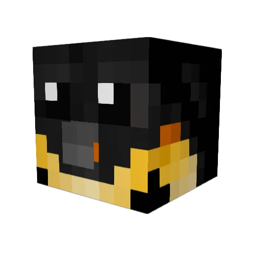 xbrinkx Minecraft avatar head, 3D render
