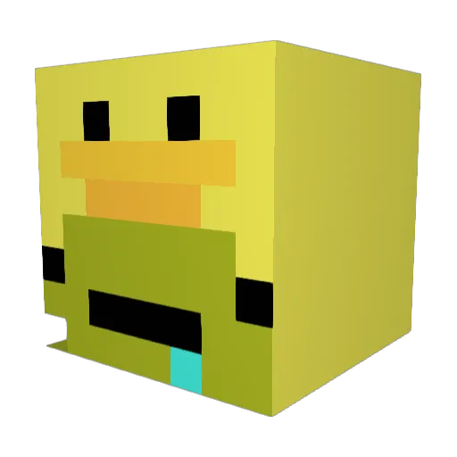 xbulz Minecraft avatar head, 3D render