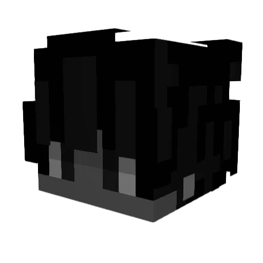 xbuzzcut_ Minecraft avatar head, 3D render