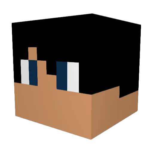xbyanas_PvP Minecraft avatar head, 3D render