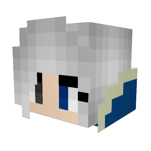xcXLoveXcx Minecraft avatar head, 3D render