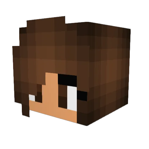 xcarmen123x Minecraft avatar head, 3D render