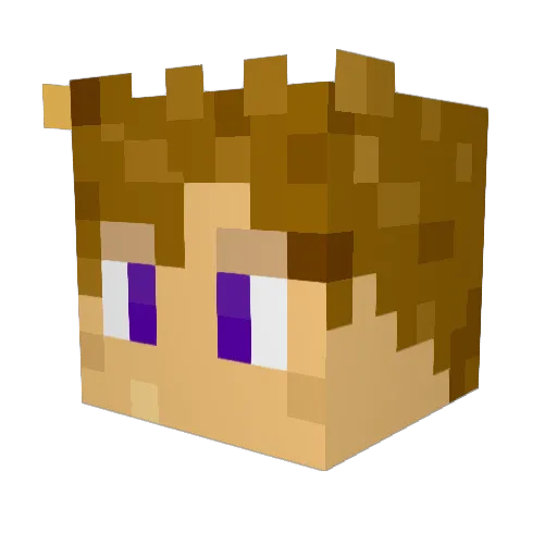 xcatbugz Minecraft avatar head, 3D render