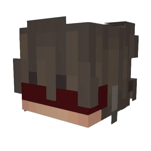 xcbehr Minecraft avatar head, 3D render