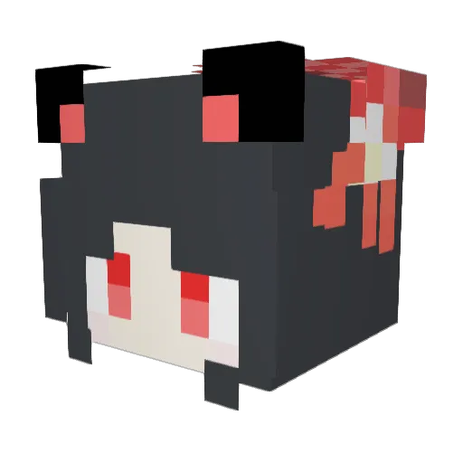 xccg1 Minecraft avatar head, 3D render