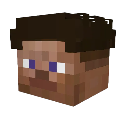 xceox_ Minecraft avatar head, 3D render