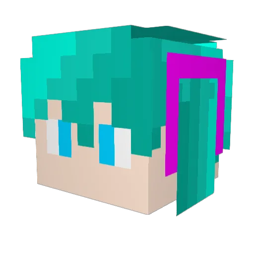 xcf1997 Minecraft avatar head, 3D render