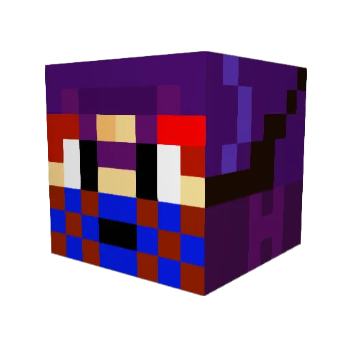 xcfirecraft Minecraft avatar head, 3D render