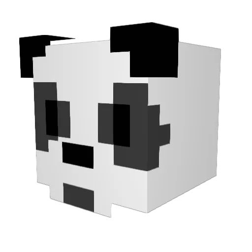 xch325 Minecraft avatar head, 3D render