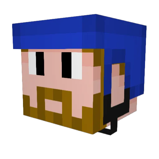 xchelch Minecraft avatar head, 3D render