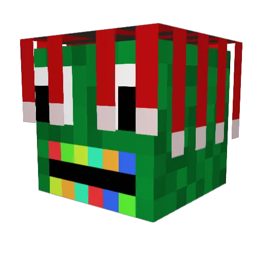 xchocolatechunk Minecraft avatar head, 3D render