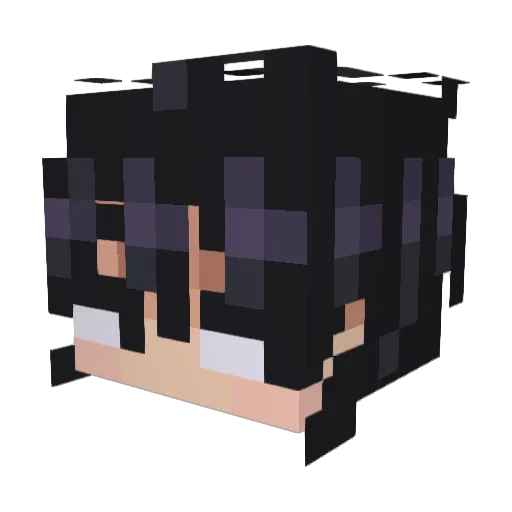 xcht Minecraft avatar head, 3D render