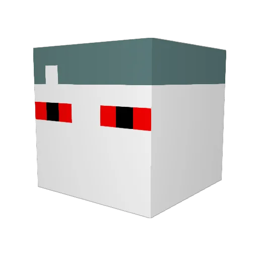 xciper Minecraft avatar head, 3D render