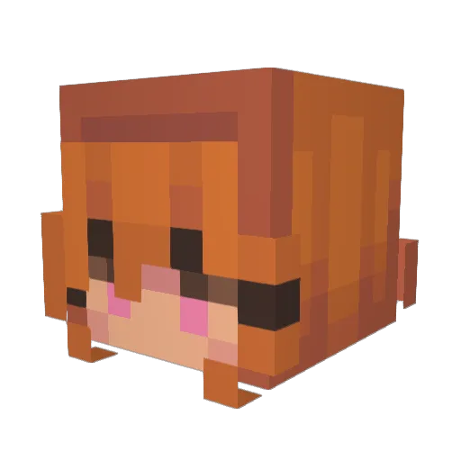 xcitement14 Minecraft avatar head, 3D render