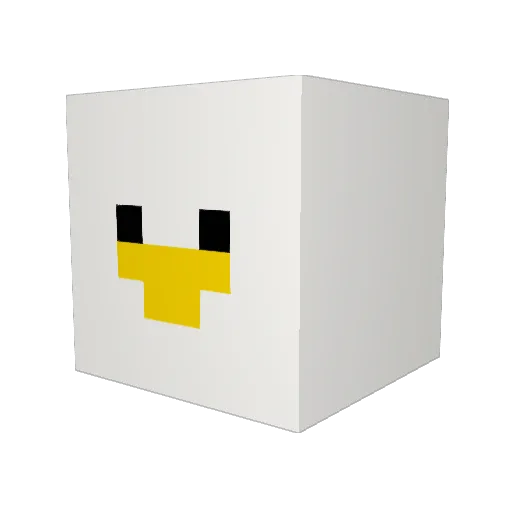 xcl_6024 Minecraft avatar head, 3D render