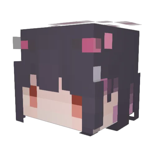 xcorpindia Minecraft avatar head, 3D render