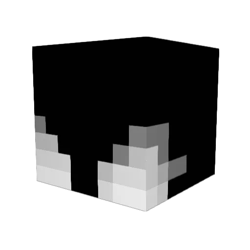 xcrawo Minecraft avatar head, 3D render