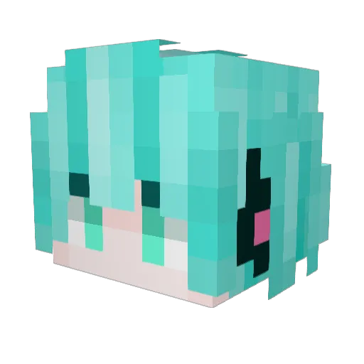 xcs66 Minecraft avatar head, 3D render