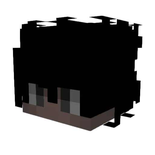 xcslx Minecraft avatar head, 3D render