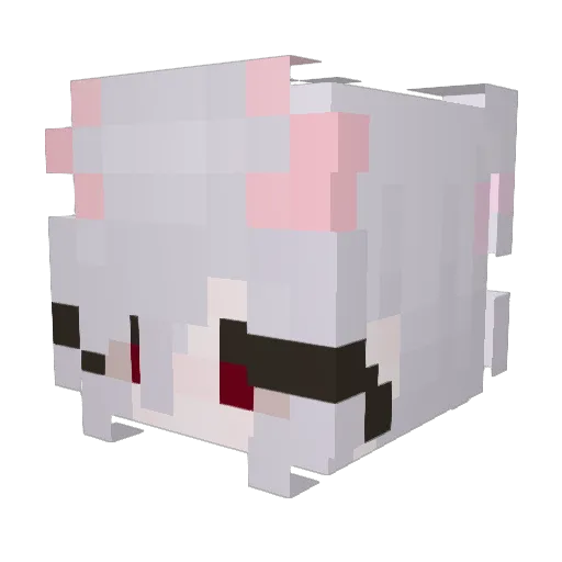 xcutiboo Minecraft avatar head, 3D render