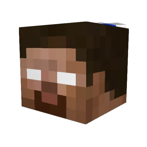 xcx Minecraft avatar head, 3D render
