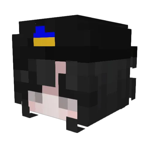 xd3v Minecraft avatar head, 3D render