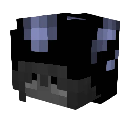 xd6 Minecraft avatar head, 3D render
