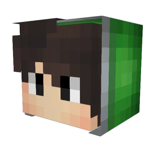 xdCarter24 Minecraft avatar head, 3D render