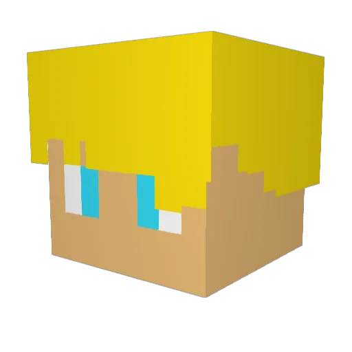 xdFaarao Minecraft avatar head, 3D render