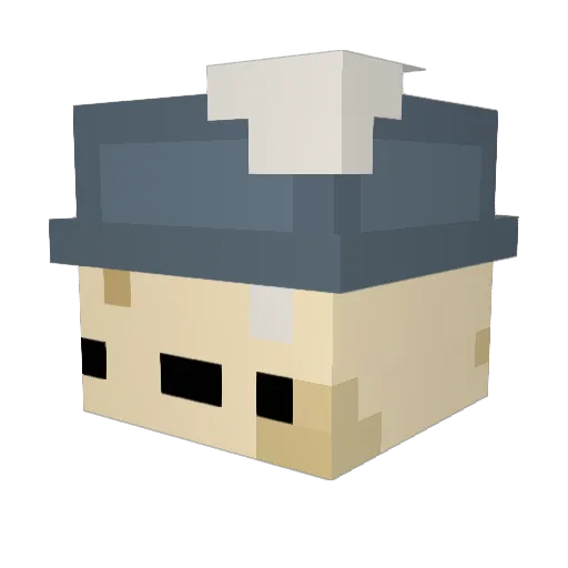 xdPoopySan Minecraft avatar head, 3D render