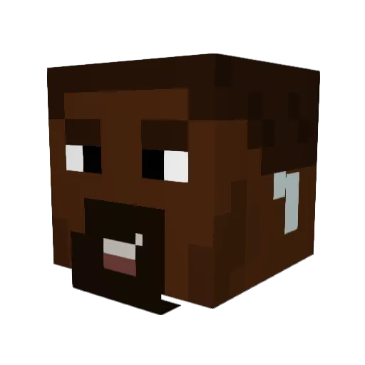 xd_Arvyz Minecraft avatar head, 3D render