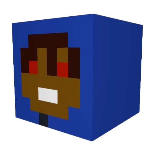 xd_Nielsen2nd Minecraft avatar head, 3D render