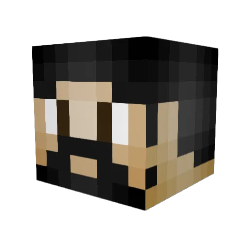 xd_Supreme_23 Minecraft avatar head, 3D render