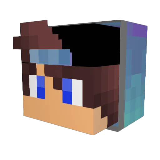 xd_Taizi Minecraft avatar head, 3D render