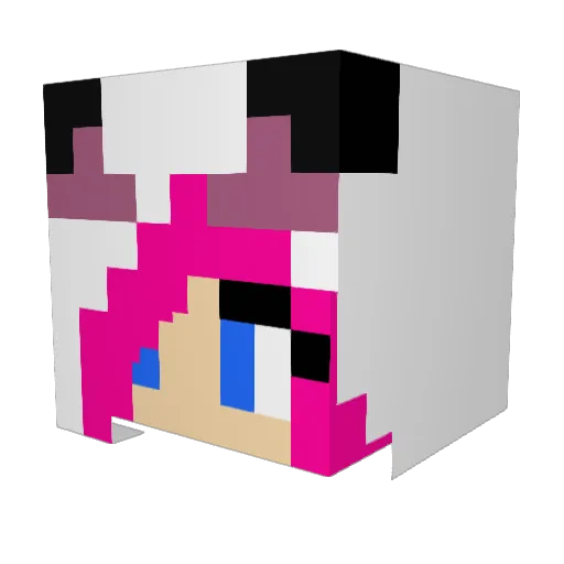 xd_be Minecraft avatar head, 3D render